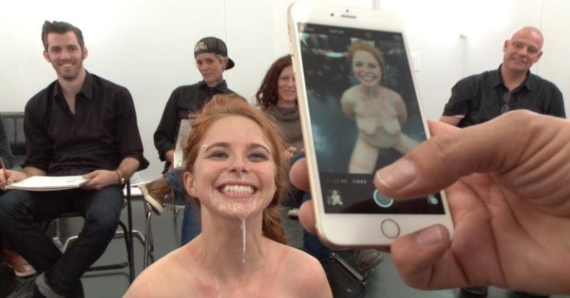 Penny Pax - Slutty redhead shocks art students by taking giant cock in all holes (2022 | SD)