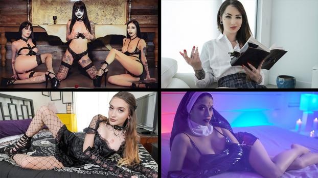 Alex Coal, Jewelz Blu, Harlowe Blue, Val Steele - Goth Girls Compilation (2022 | FullHD)