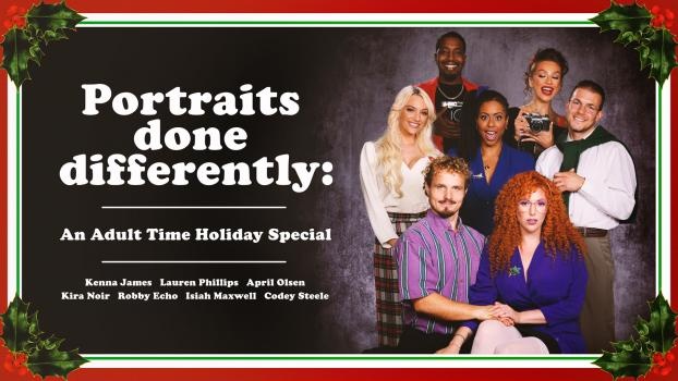 Kenna James, Lauren Phillips, Kira Noir, April Olsen - Portraits Done Differently: An Adult Time Holiday Special (2022 | FullHD)