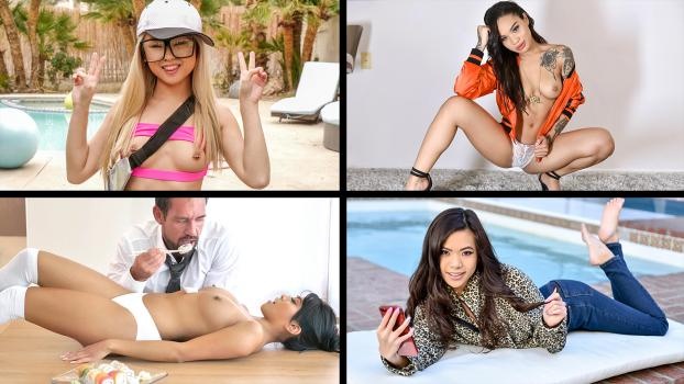 Jasmine Grey, Honey Gold, Vina Sky, Lulu Chu, Kimmy Kim, Elle Lee, Ember Snow -  Asian Cuties Compilation (2023 | FullHD)