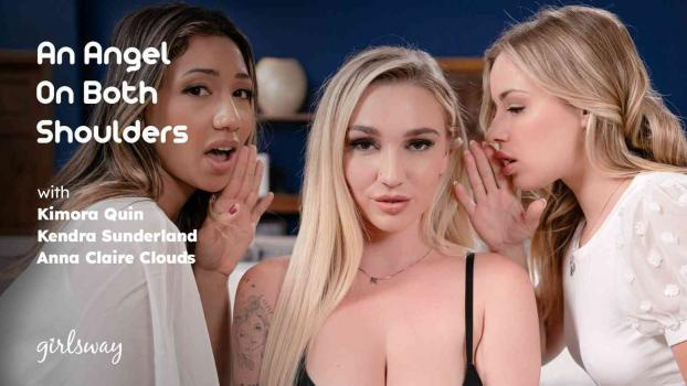 Anna Claire Clouds, Kimora Quin, Kendra Sunderland - An Angel On Both Shoulders (2023 | FullHD)