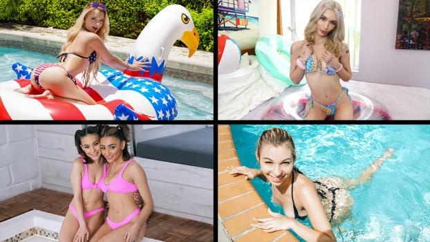Riley Star, Lilly Bell, Sophia Sweet, Scarlet Skies, Aria Valencia, Reese Robbins, Amber Stark, Vanessa Moon, Alice Marie, Emma Rosie - Bikinis and Cute Butts Compilation (2023 | FullHD)