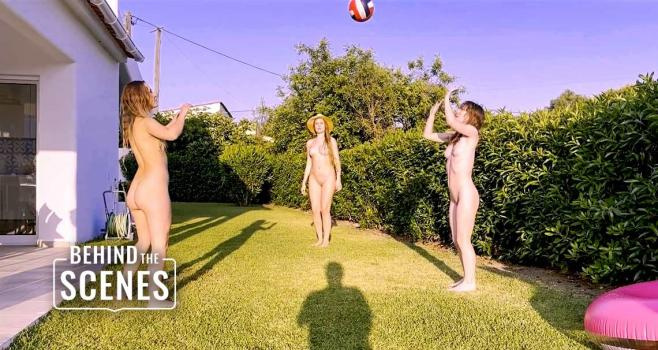 Ruby Shades, Kate Quinn, Sofi Noir, Dee Vine - Volleyball BTS (2024 | FullHD)