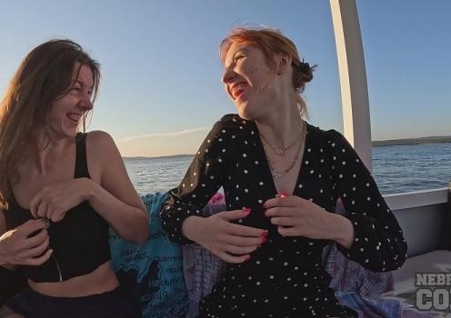 Lily Mays, Rebeka Ruby - Wow Girls Rebeka Ruby With Her Friend Lily Mays Naked On A Sunset Boat Cruise While On Vacation (2024 | FullHD)