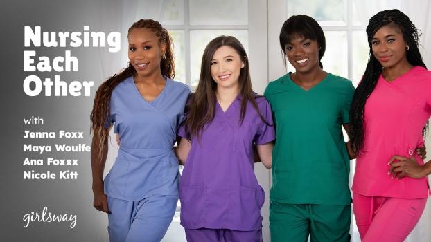 Ana Foxxx, Jenna Foxx, Maya Woulfe, Nicole Kitt - Nursing Each Other (2024 | FullHD)