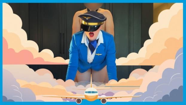 Lexa - Sexy Stewardess betrapt Onderbroekenpiloot (2024 | FullHD)