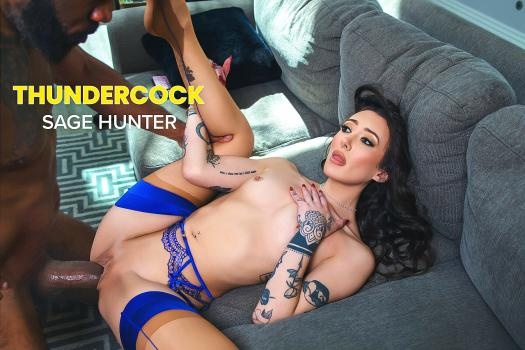Sage Hunter - Sexy Sage Hunter has to take a big black Thundercock like a champ, from her man's bully to get him to leave his extended stay (2025 | FullHD)