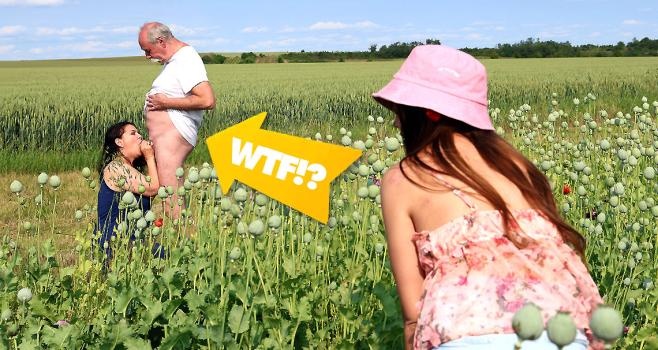 Lucka Petite, Andrea Wet - Outdoor sex with older couple (2025 | FullHD)