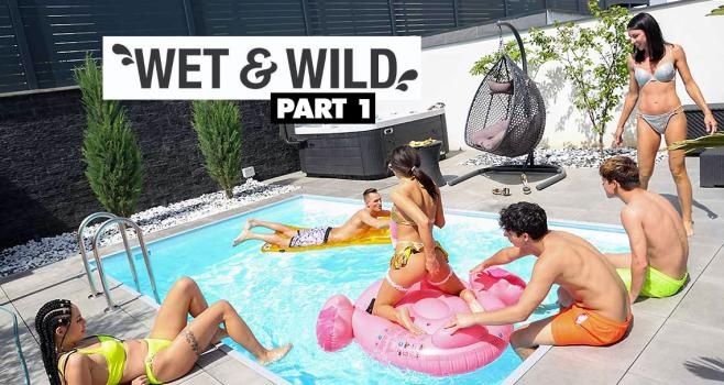 Mia Trejsi, Mini Mitzix, Linda Caprice - Wet, Wild Pool Party part 1 (2025 | FullHD)