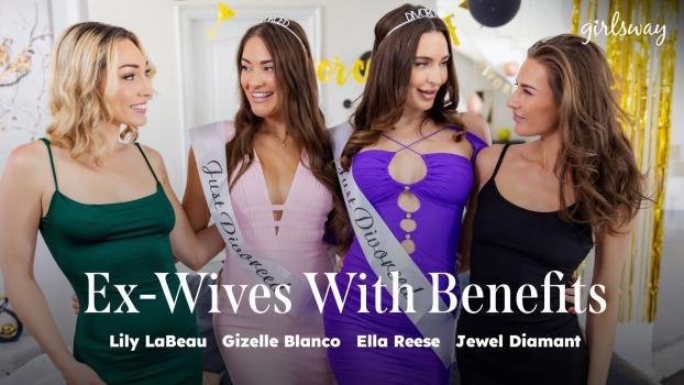 Lily LaBeau, Gizelle Blanco, Ella Reese, Jewel Diamant - Ex-Wives With Benefits (2025 | FullHD)