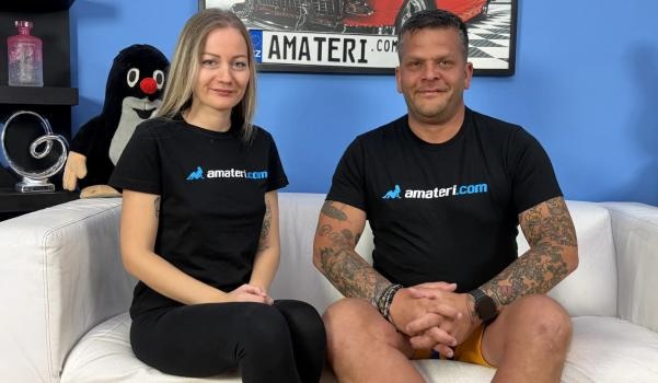 April Hugs - Hot blonde milf is a  nervous (2025 | FullHD)